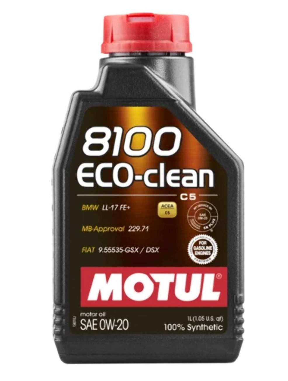 BMW Mercedes Engine Oil (0W20) (1 Liter) (Eco-Clean 8100) - Motul 109960